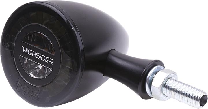 Immagine prodotto Highsider Indicatore di direzione/posizione a LED ROCKET BULLET vetro colorato nero