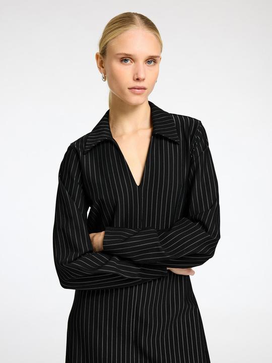 Produktbild Selected Femme Nadelstreifen Viskosemix Minikleid (L)