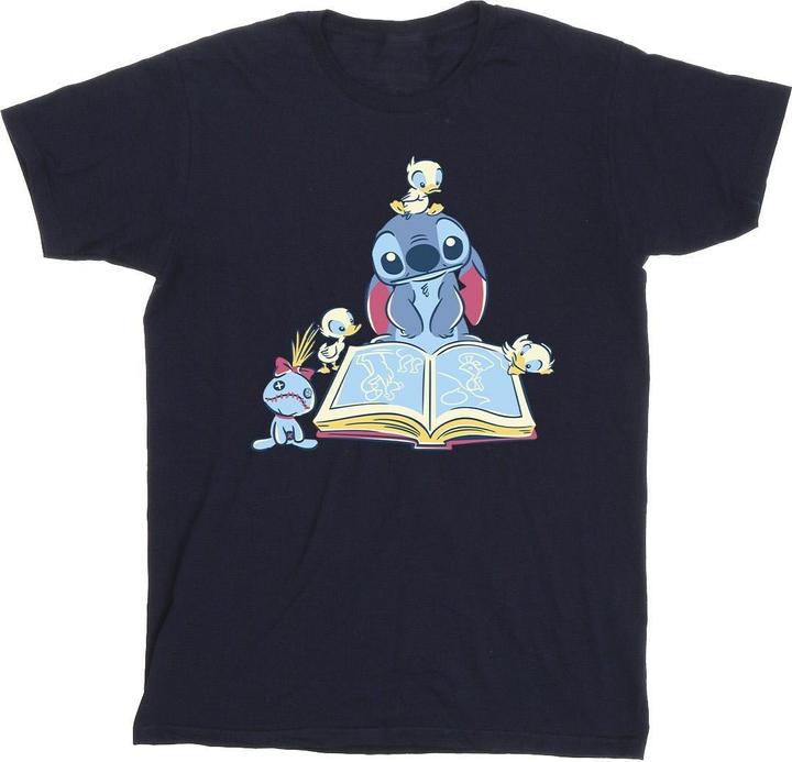 Produktbild Disney Lilo & Stitch Reading A Book TShirt (3XL)