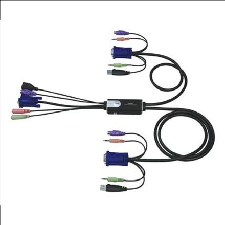 Actual product image Aten CS1732B, 2-Port KVM Switch with USB Hub
