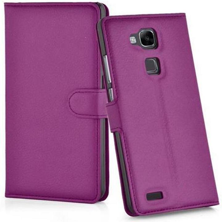 Actual product image Cadorabo Book with stand function cover (Huawei D3 Mate 7)