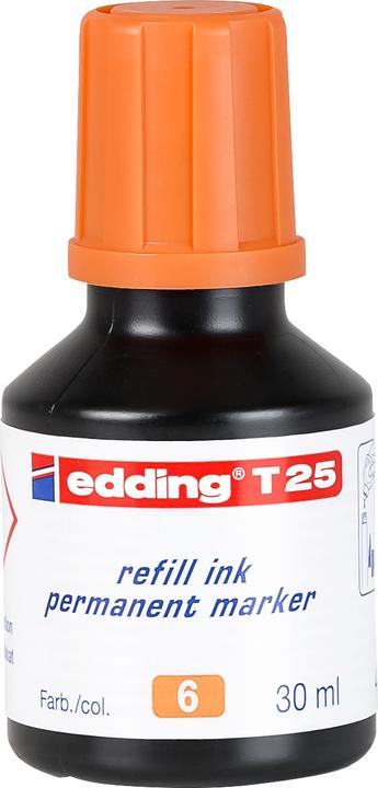 Edding Nachfülltusche T25 (Nachfülleinheit, Orange, 37 mm)