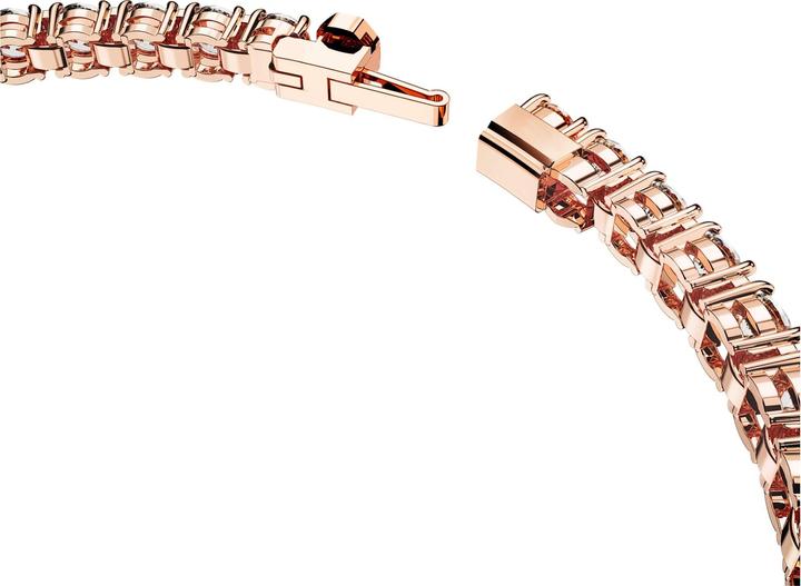 Image du produit Swarovski Matrix Tennis Bracelet rond blanc or rose (16.50 cm, Métal Swarovski)