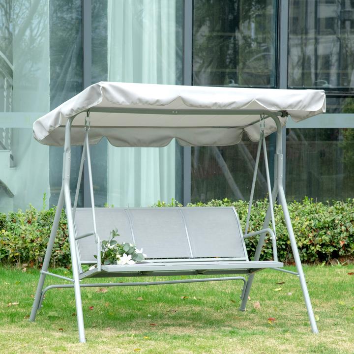 Image du produit Outsunny Balançoire hollywoodienne avec toit