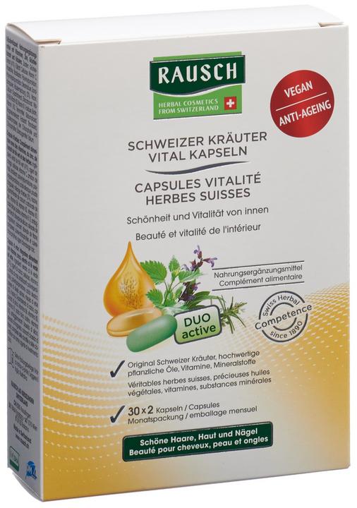 Produktbild Rausch Schweizer Kräuter Vital Kapseln (60 Stück, Kapseln, 90 g)