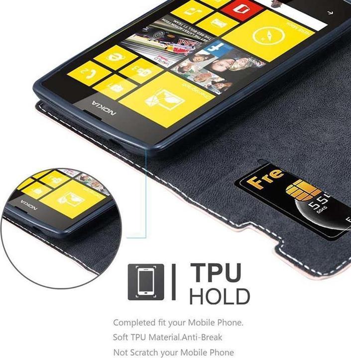 Actual product image Cadorabo Book X Wallet Cover (Nokia Lumia 520)
