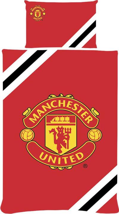 Actual product image Manchester United FC Core Stripe Duvet Cover Set