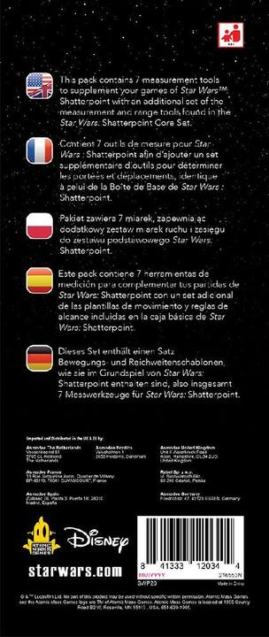 Produktbild Atomic Mass Games Star Wars: Shatterpoint - Measurement Tools, Miniaturenspiel, für 2 Spieler, ab 14 Jahren (Polnisch)