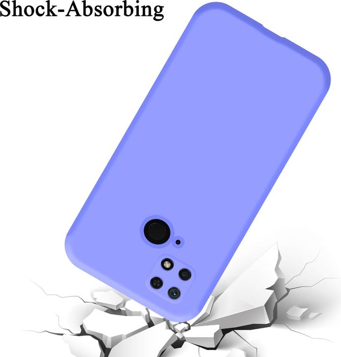 Productafbeelding Cadorabo TPU Liquid Silicone Hoesje Cover voor Xiaomi RedMi 10C / POCO C40 (Xiaomi Poco C40, Xiaomi Redmi 10C)