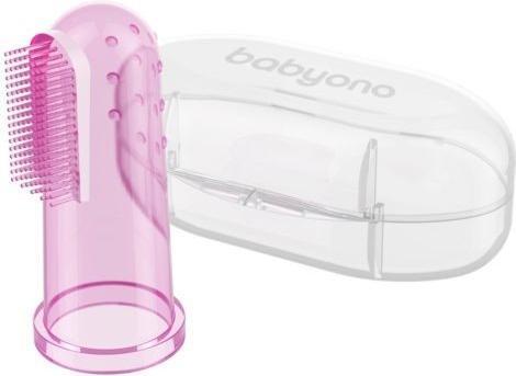 Actual product image Babyono Silicone finger toothbrush with box with box (Soft, 1 x)