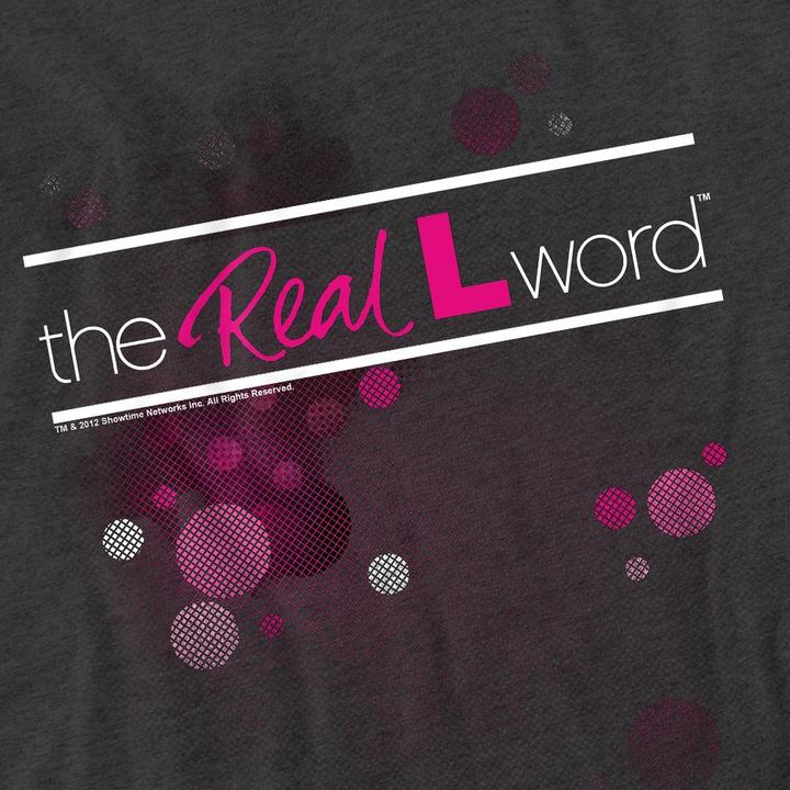 Actual product image The Real L Word Unisex Adult Flashy Logo T-Shirt (L)