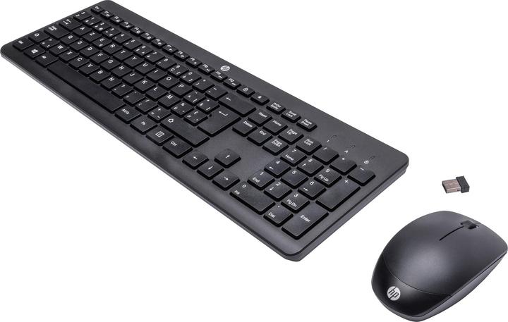 Immagine prodotto HP 230 - Set tastiera e mouse - wireless - AZERTY - Belgio - per 21, 22, 24, 27 Pavilion 24 (DE, Senza fili)