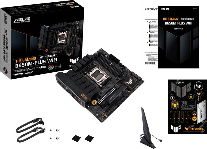 Image du produit ASUS TUF GAMING B650M-PLUS WIFI (AM5, AMD B650M, mATX)