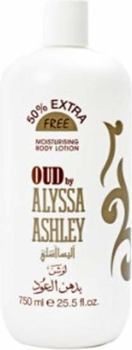 Actual product image Alyssa Ashley OUD moisturising body lotion 750 ml (Body lotion, 750 ml)