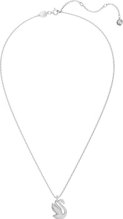 Produktbild Swarovski Iconic Swan Halskette Schwan Mittel Weiss (Swarovski Metall, 42 - 47 cm)