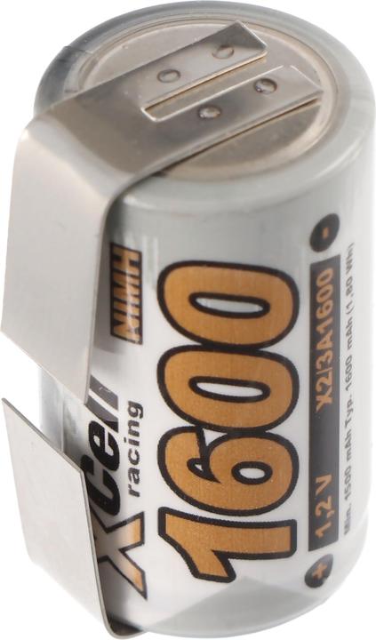 Produktbild AccuCell Akku 2/3A mit Lötfahne in U-Form (1 Stk., 2/3 A, 1600 mAh, Akku)