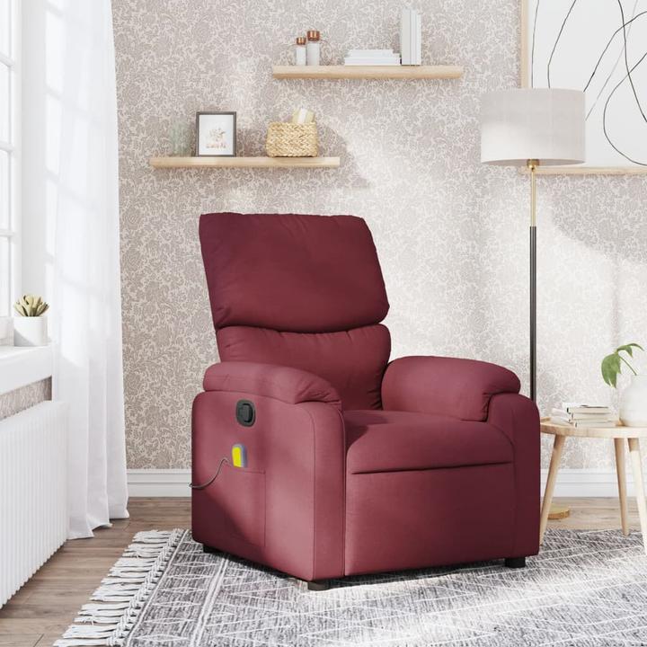 Produktbild VidaXL Massagesessel Weinrot Stoff,Farbe: Weinrot,Material: Stoff