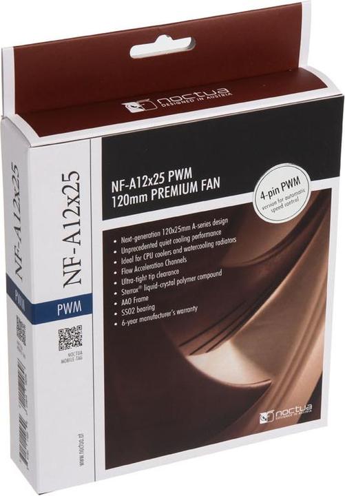 Image du produit Noctua NF-A12x25 PWM (120 mm, 1 x)