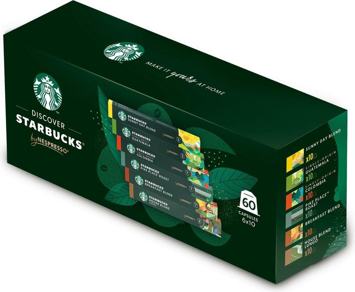 Starbucks Nespresso 6 varieties (60 x Port.)