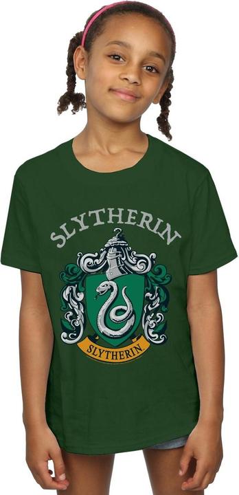 Actual product image Girls Slytherin Crest Cotton T-Shirt (104)