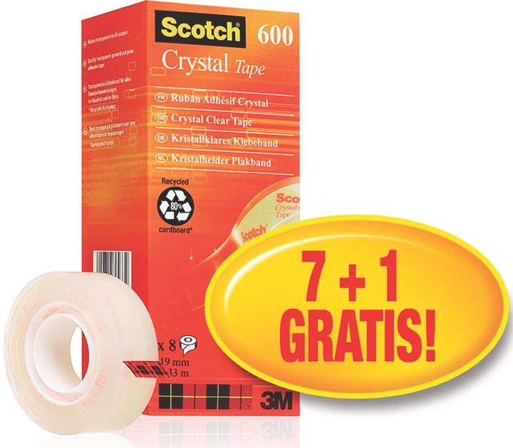 Produktbild Scotch Crystal Klebeband Vorteilspack (19 mm)