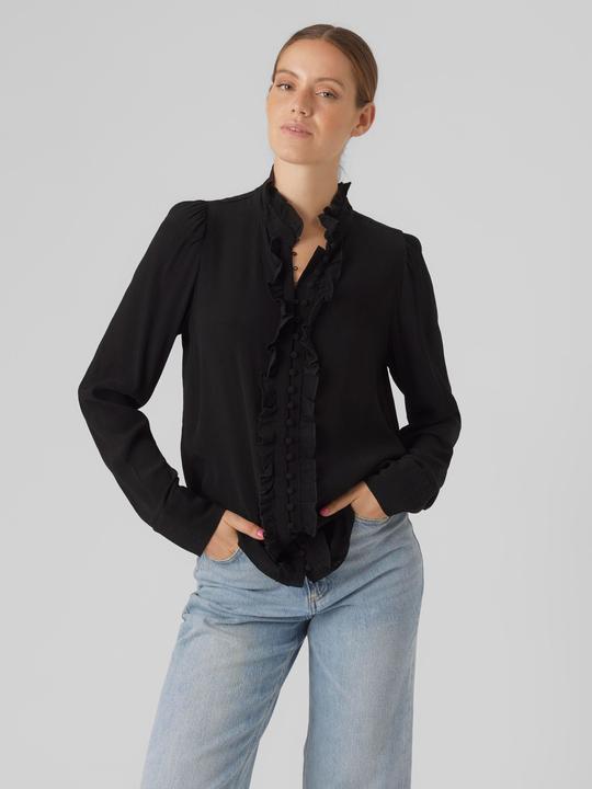 Produktbild Vero Moda Vmsella L/S Frill Shirt Wvn Exc Hemd (S)