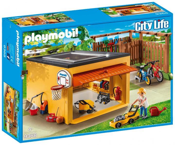 Actual product image Playmobil Set with City Life 9368 Garage with bicycle space (9368, Playmobil City Life)