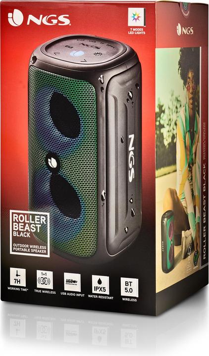 Actual product image NGS Roller beast black (7 h, Rechargeable battery operated)