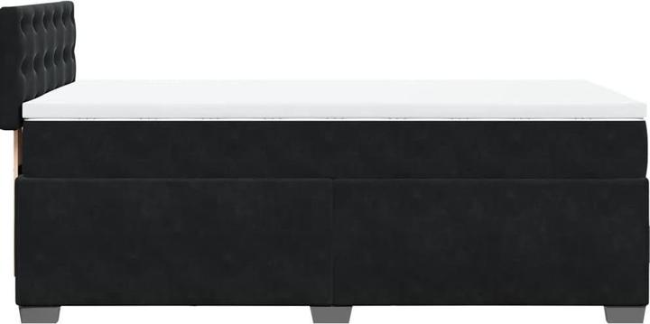 Produktbild VidaXL Bo x springbett mit Matratze 90 x 190 cm Samt (90 x 190 cm, 90 x 190 cm)