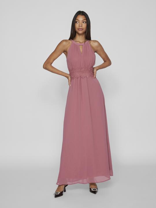 Actual product image Vila Pleated Halterneck Maxi Dress (40)