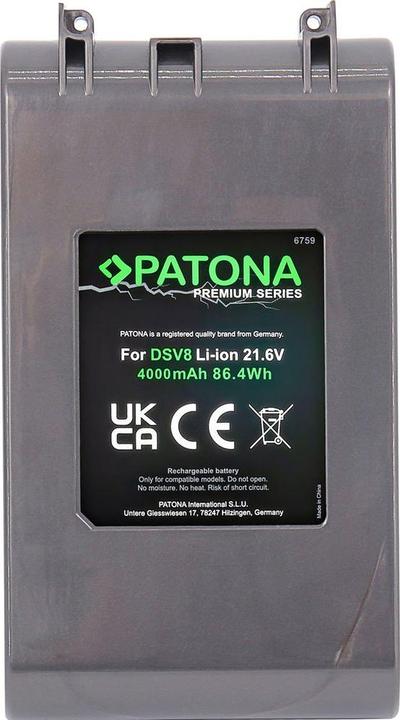 Actual product image Patona Premium Akku Dyson V8 4000mAh