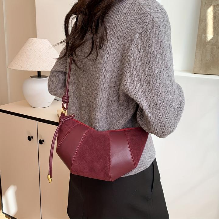 Immagine prodotto Only-Bags.Store Mode Umhängetasche, Wildlederimitat &, einfarbig, Reissverschluss, Innenfutter aus Stoff, bemalter