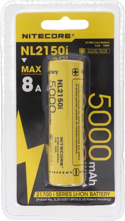 Produktbild Nitecore BATTERY RECH. LI-ION 3.6V/NL2150I(5000MAH) (1 Stk., AA, 5000 mAh)