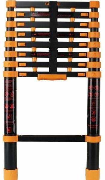 Actual product image CarTech Telescopic ladder 2.6m 1-piece aluminium (Single ladder, 48 cm)
