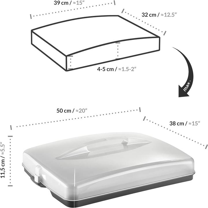 Actual product image Grizzly Tin cake transport box