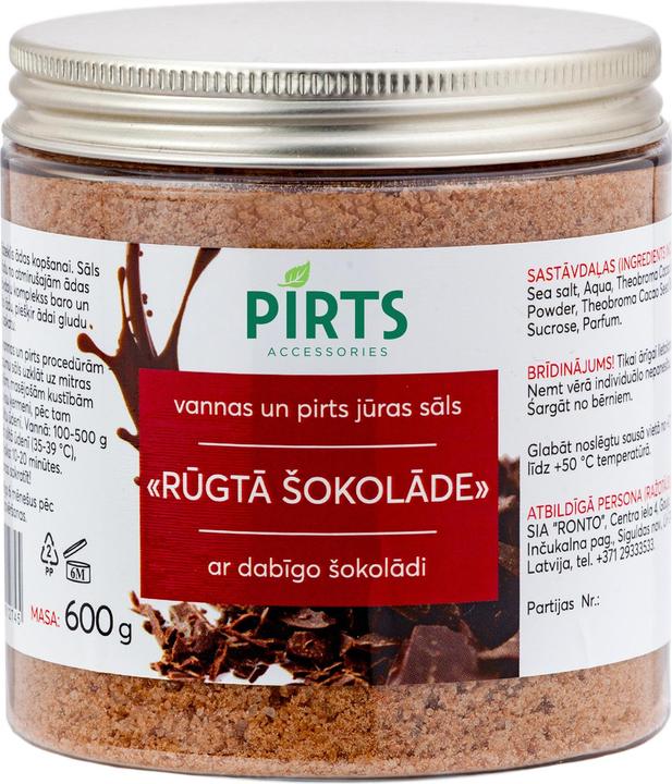 Actual product image Nenurodyta Seasalt For Saunas Bitter Chocolate 600g