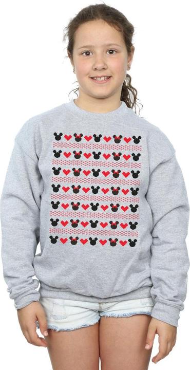 Immagine prodotto Disney Mickey And Minnie Christmas Hearts Felpa Ragazze (140, 146)