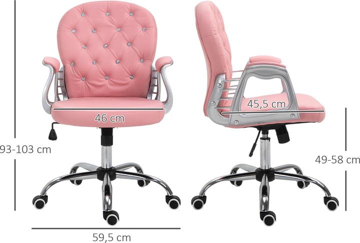 Actual product image Vinsetto Swivel chair in elegant design
