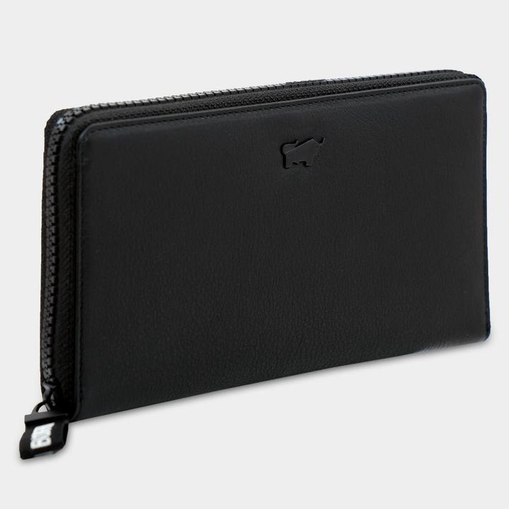 Actual product image Braun Büffel Capri wallet RFID protection leather 19 cm