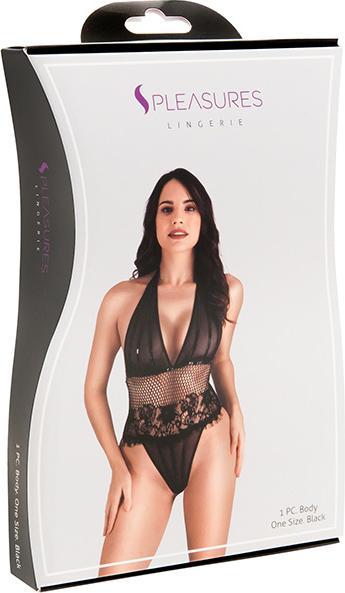 Actual product image S Pleasures Body Thong Lace Floral (One size)