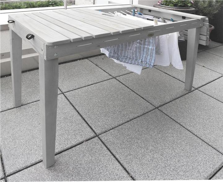 Produktbild Habau Balkontisch mit Wäschleine (106 cm)