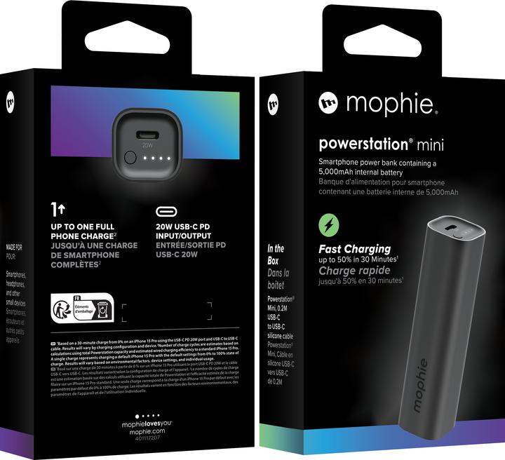 Produktbild mophie Powerstation Mini (5000 mAh, 20 W, 20 Wh)