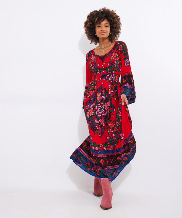 Actual product image Joe Browns Boho Print Shirred Waist Maxi (42)