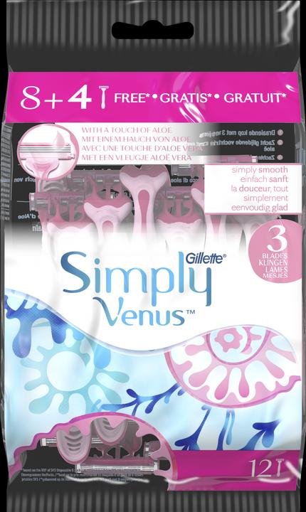 Actual product image Gillette Venus Disposable razor Simply Ven3