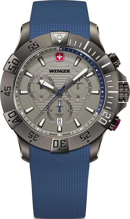 Wenger Sea Force Chrono 01.0643.126 (Swiss Made, Lünette drehbar links, Chronograph)