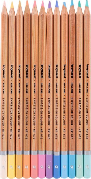 Produktbild Bruynzeel Expression Farbstifte Pastell 12er (Multicolor, Mehrfarbig, multicolour, 12 x)