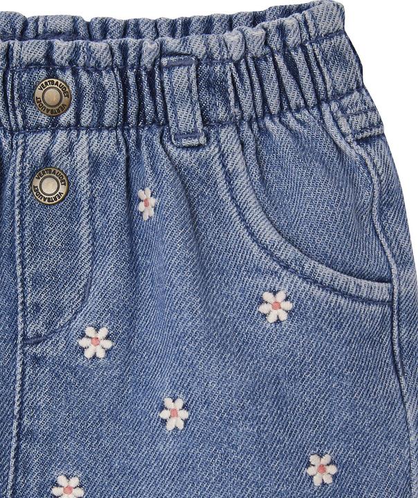 Immagine prodotto Vertbaudet Pantaloncini in denim da bambino con ricami floreali (92)