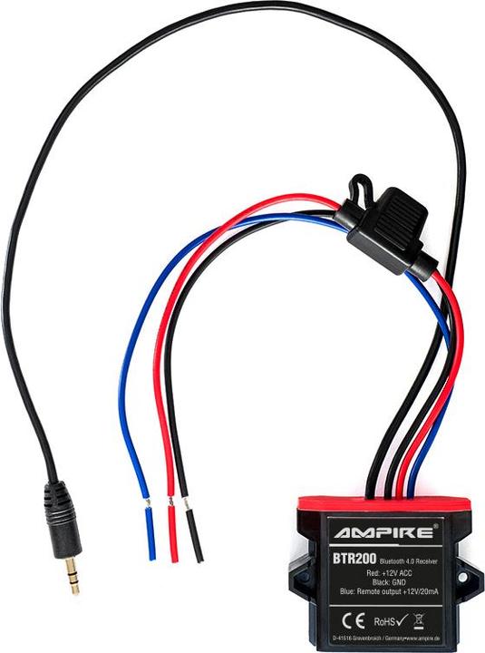 Image du produit Ampire Récepteur Bluetooth, jack 3,5 mm, 12 volts, aptX (Emetteur & Récepteur)