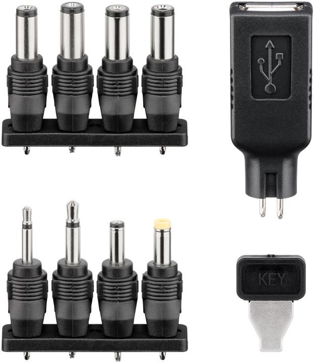 Produktbild Goobay 3 V - 12 V Universal-Netzteil 1.5A