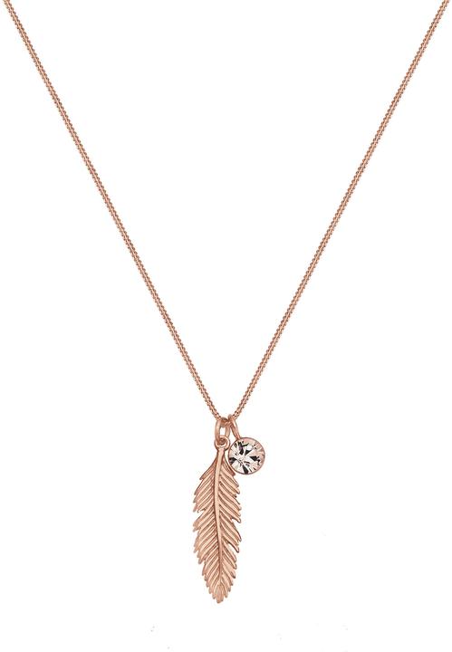 Immagine prodotto Elli Boho, piuma, collana solitario (Cristallo di vetro, Argento 925, 45 cm)